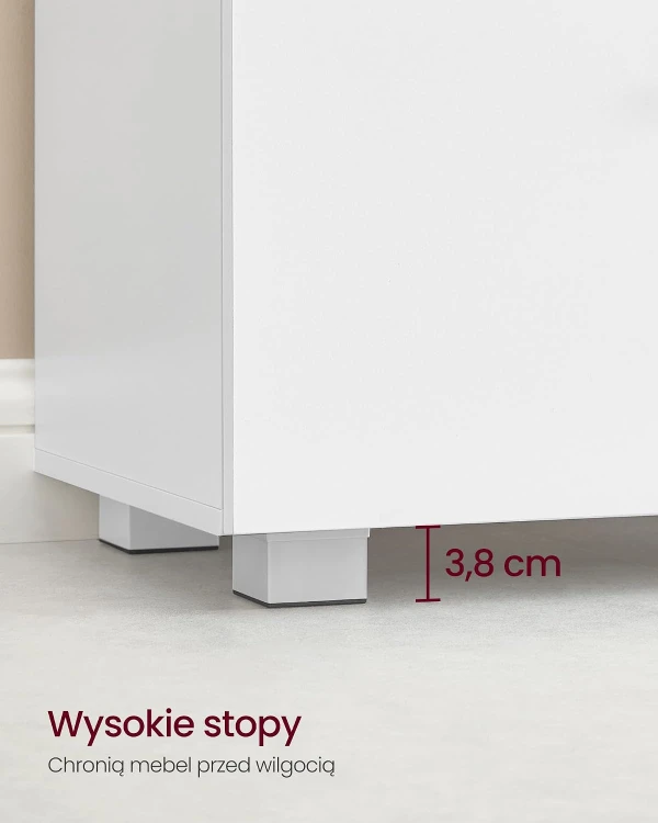 Szafka pod umywalkę z 2 szufladami w kolorze białym
