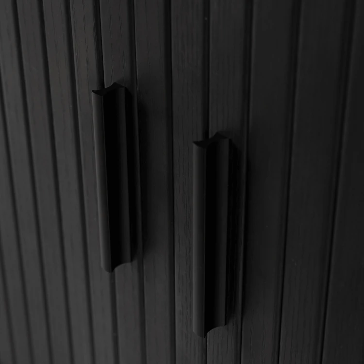 Komoda dwudrzwiowa Wood 140 cm kolor czarny