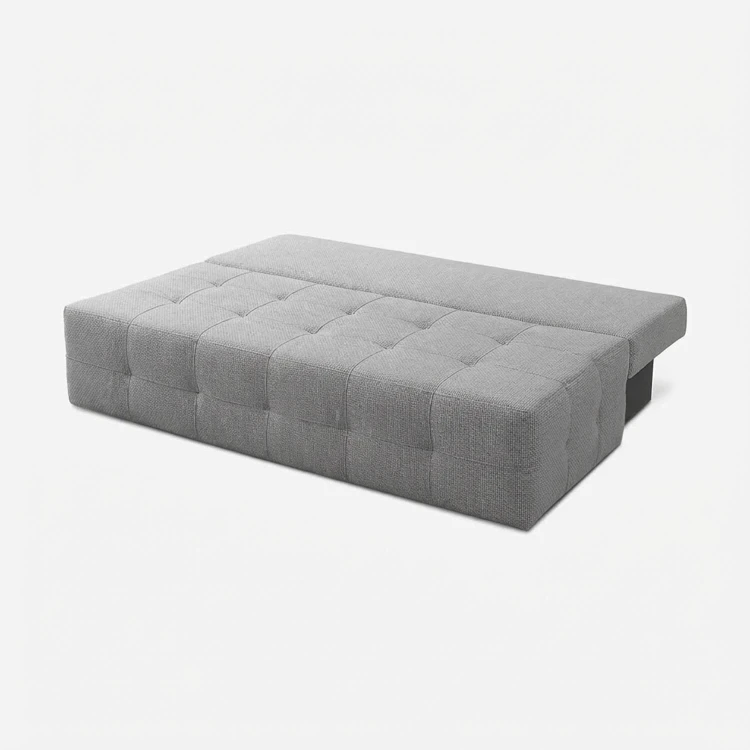 Sofa rozkładana NOVA szara - szenil funkcja spania 142x197 cm
