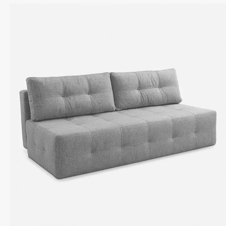 Sofa rozkładana NOVA szara - szenil funkcja spania 142x197 cm