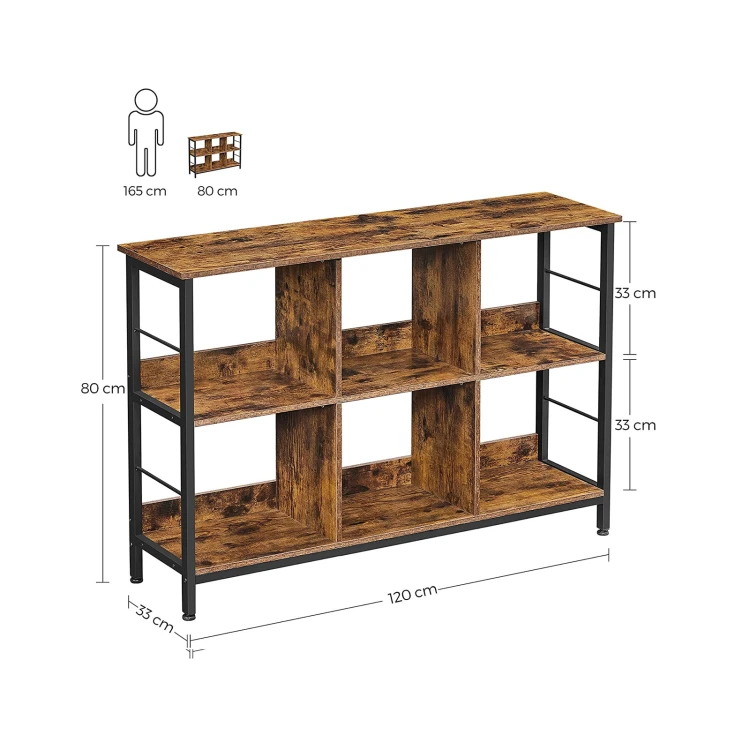 Komoda regał niski w stylu Loft industrialnym 120 cm