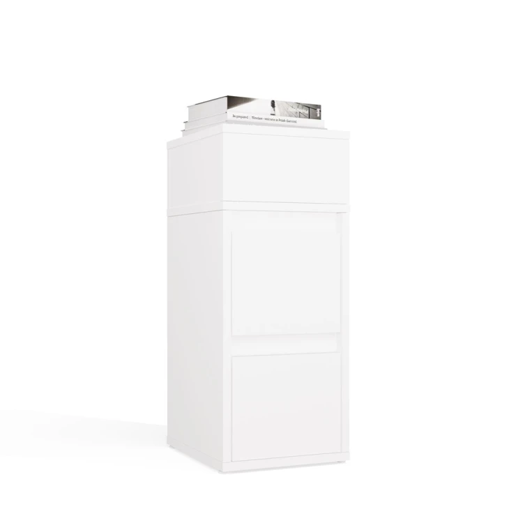 Szafka nocna TAVI 2 szuflady z półką Biała 27 cm