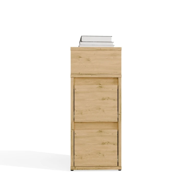 Szafka nocna TAVI 2 szuflady z półką Dąb Artisan 27 cm