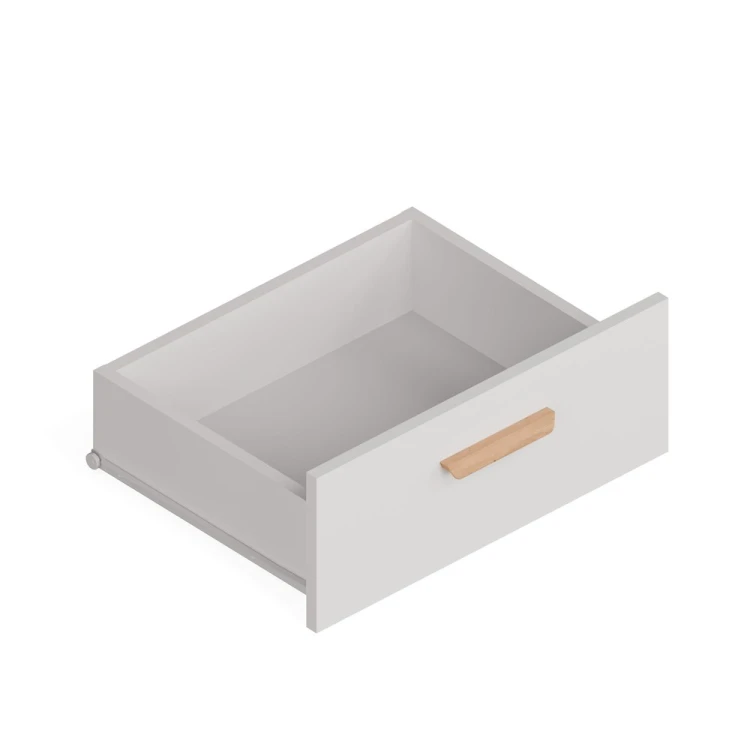 Komoda PICO 150 cm Biała / Dąb Artisan – 2 drzwi, 3 szuflady