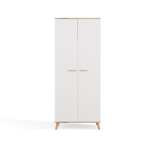 Szafa na ubrania PICO Biała / Dąb Artisan 80 cm