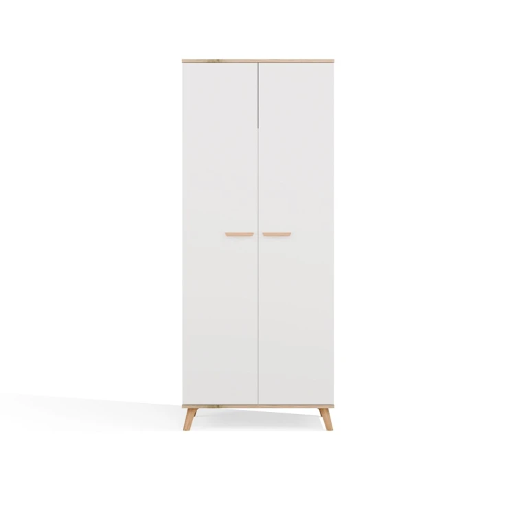 Szafa na ubrania PICO Biała / Dąb Artisan 80 cm
