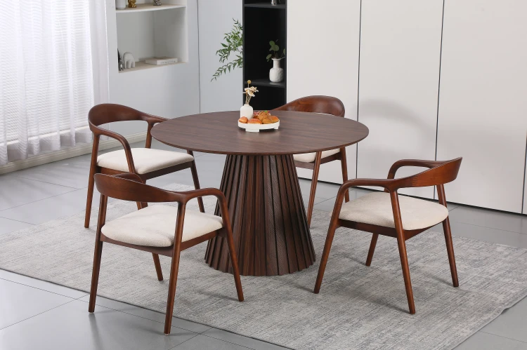 Stół do jadalni ESTE 120 cm w kolorze orzech