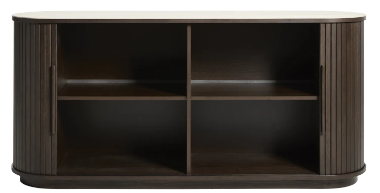 Komoda NORTH dąb espresso/blat ceramiczny 165 cm