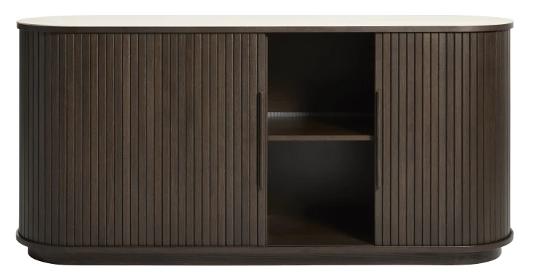 Komoda NORTH dąb espresso/blat ceramiczny 165 cm