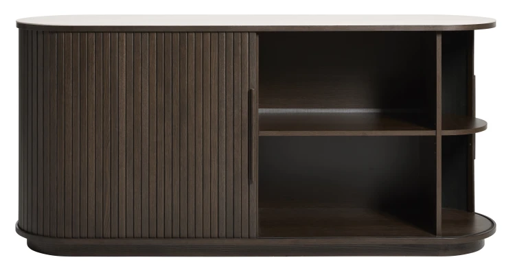 Komoda NORTH dąb espresso/blat ceramiczny 165 cm