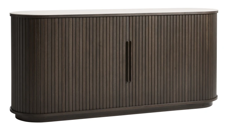 Komoda NORTH dąb espresso/blat ceramiczny 165 cm