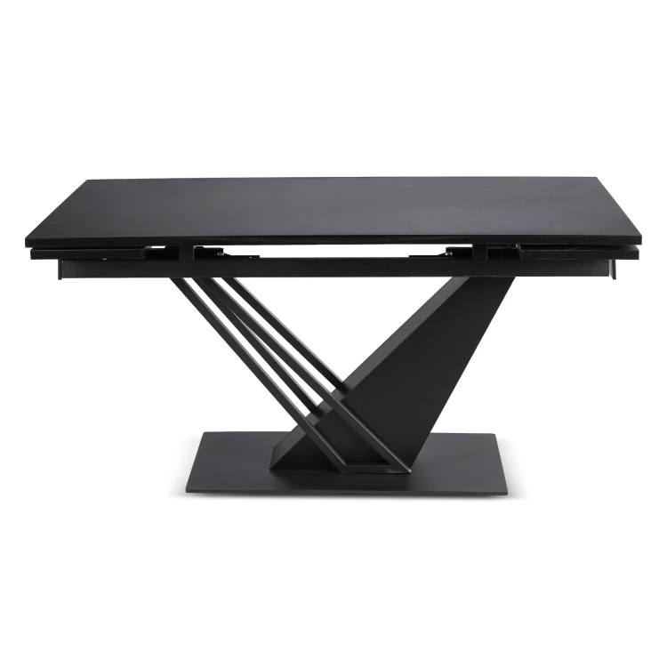 Stół do jadalni NEXO Ceramiczny Rozkładany 160-220 cm Biały Marmur/Kaszmir