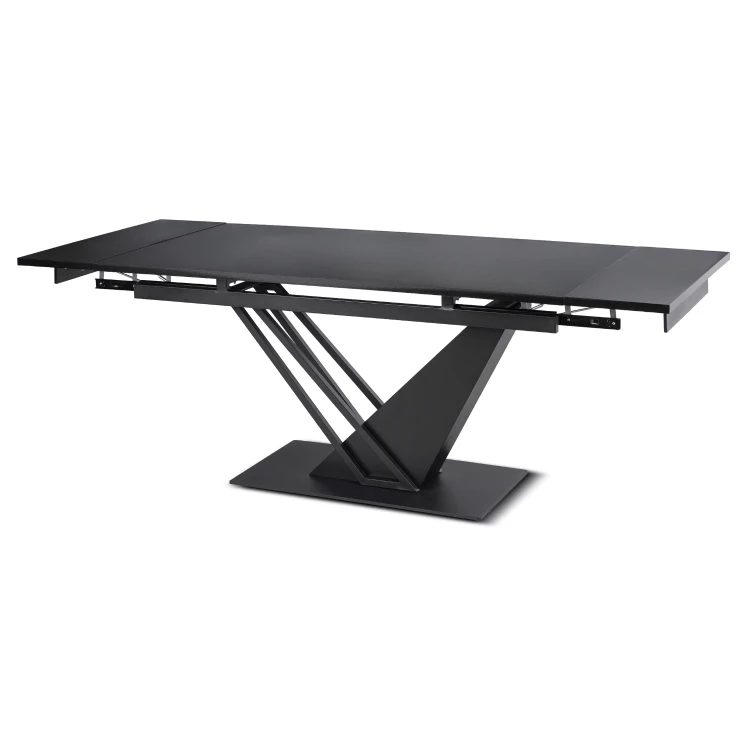 Stół do jadalni NEXO Ceramiczny Rozkładany 160-220 cm Biały Marmur/Kaszmir