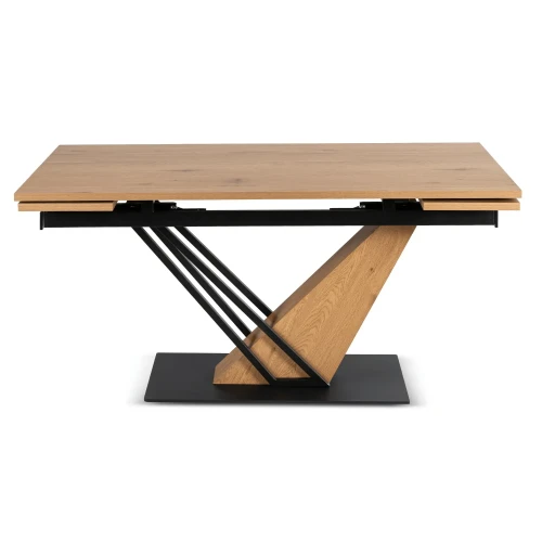 Stół do jadalni NEXO Ceramiczny Rozkładany 160-220 cm Dąb/Czarny