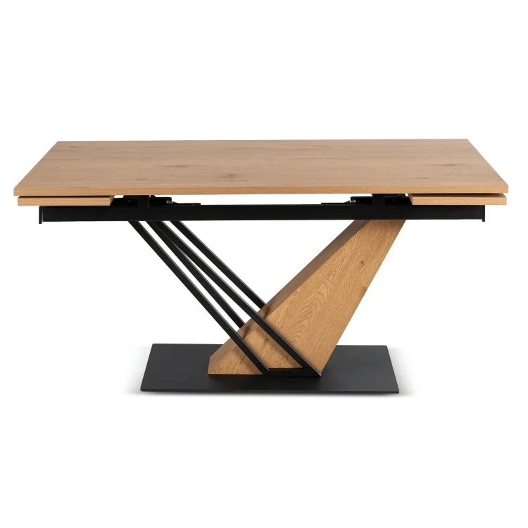 Stół do jadalni NEXO Ceramiczny Rozkładany 160-220 cm Dąb/Czarny