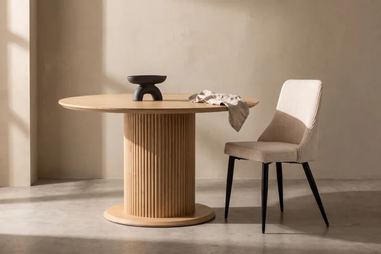 Stół do jadalni REKO 120 cm w kolorze dąb naturalny