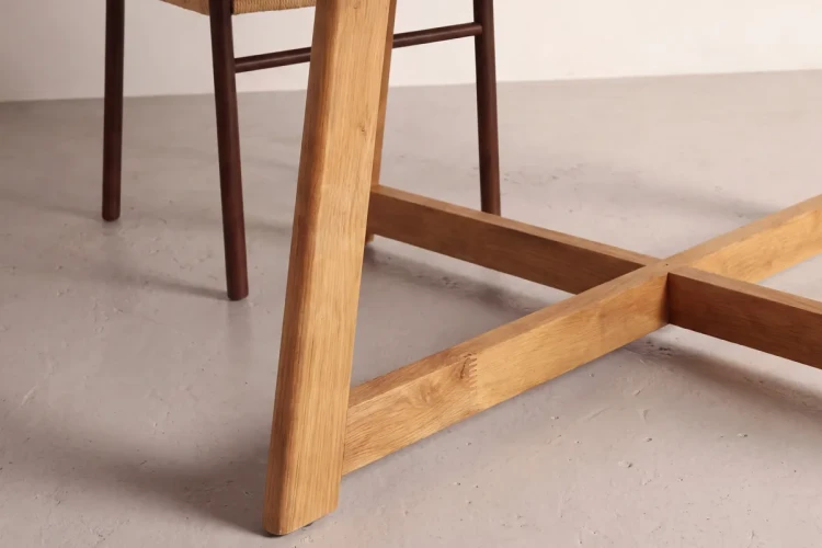 Stół do jadalni OVENA rozkładany 120 cm w kolorze dąb