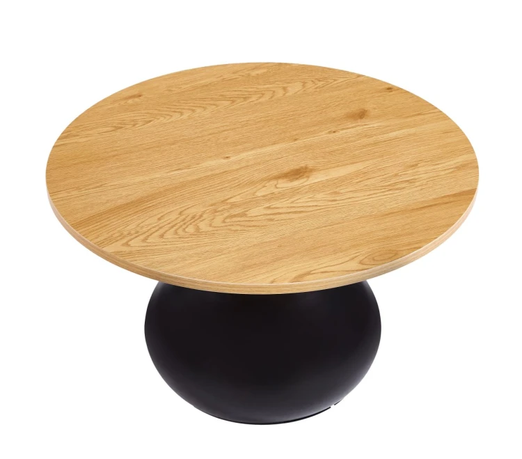Stolik kawowy GALON 70 cm w kolorze dąb naturalny/czarny
