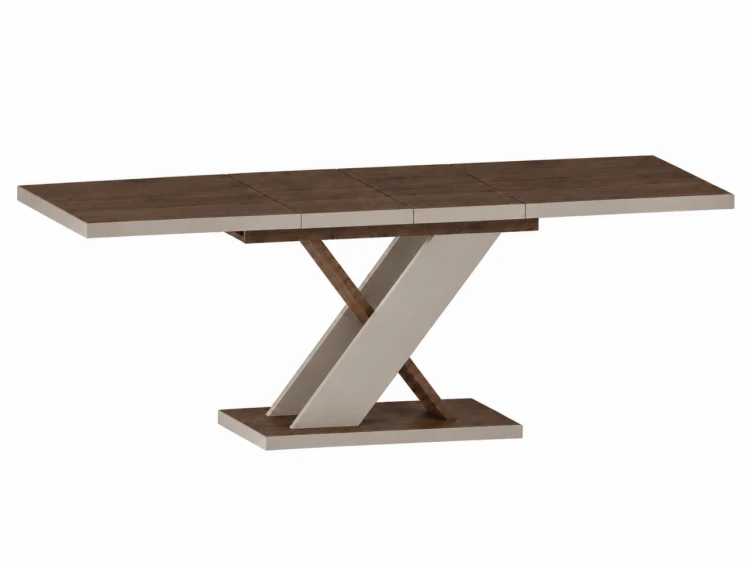 Stół do jadalni FERRO rozkładany 85x138–208 cm Kolor Orzech/Kaszmir