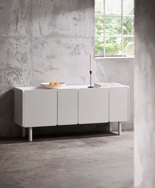 Komoda COSTA 160 cm w kolorze białym